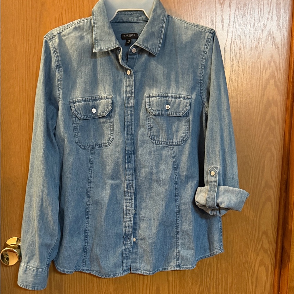 Talbots Blue Button Down Shirt